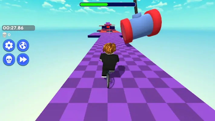 Obby bike Parkour Adventure android App screenshot 0